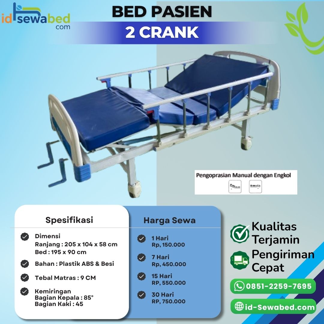 Bed Pasien ABS 2 Crank