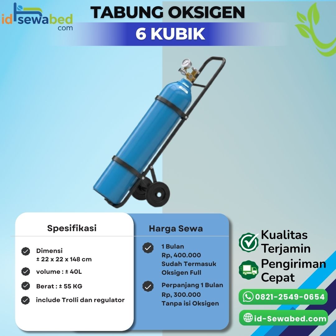 Tabung Oksigen 6 Kubik
