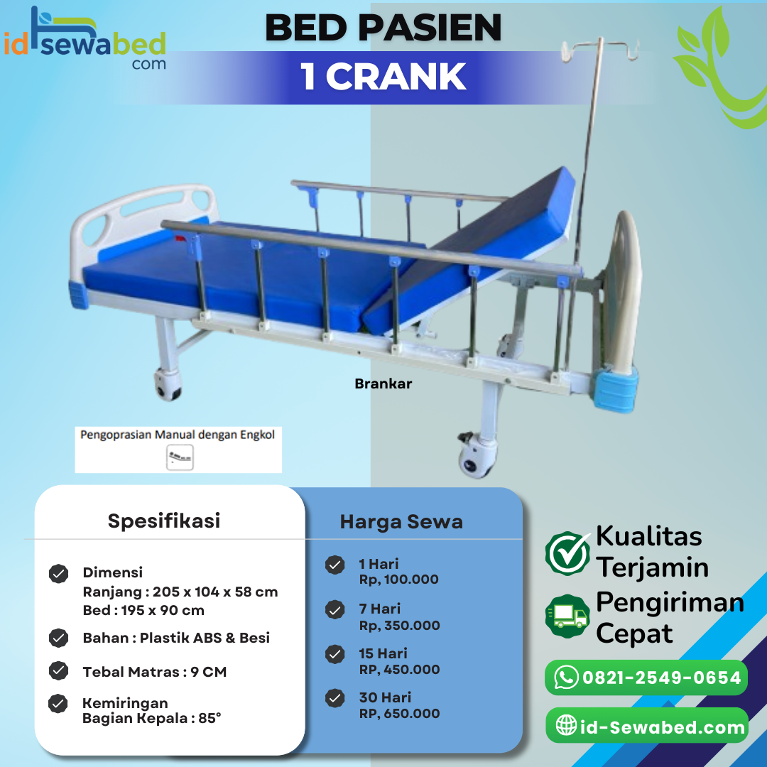 Bed Pasien ABS 1 Crank