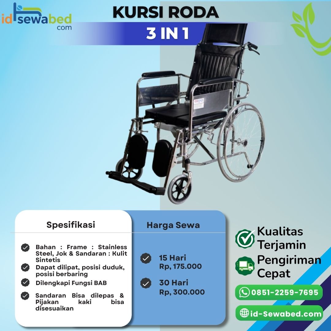 Kursi Roda 3in1