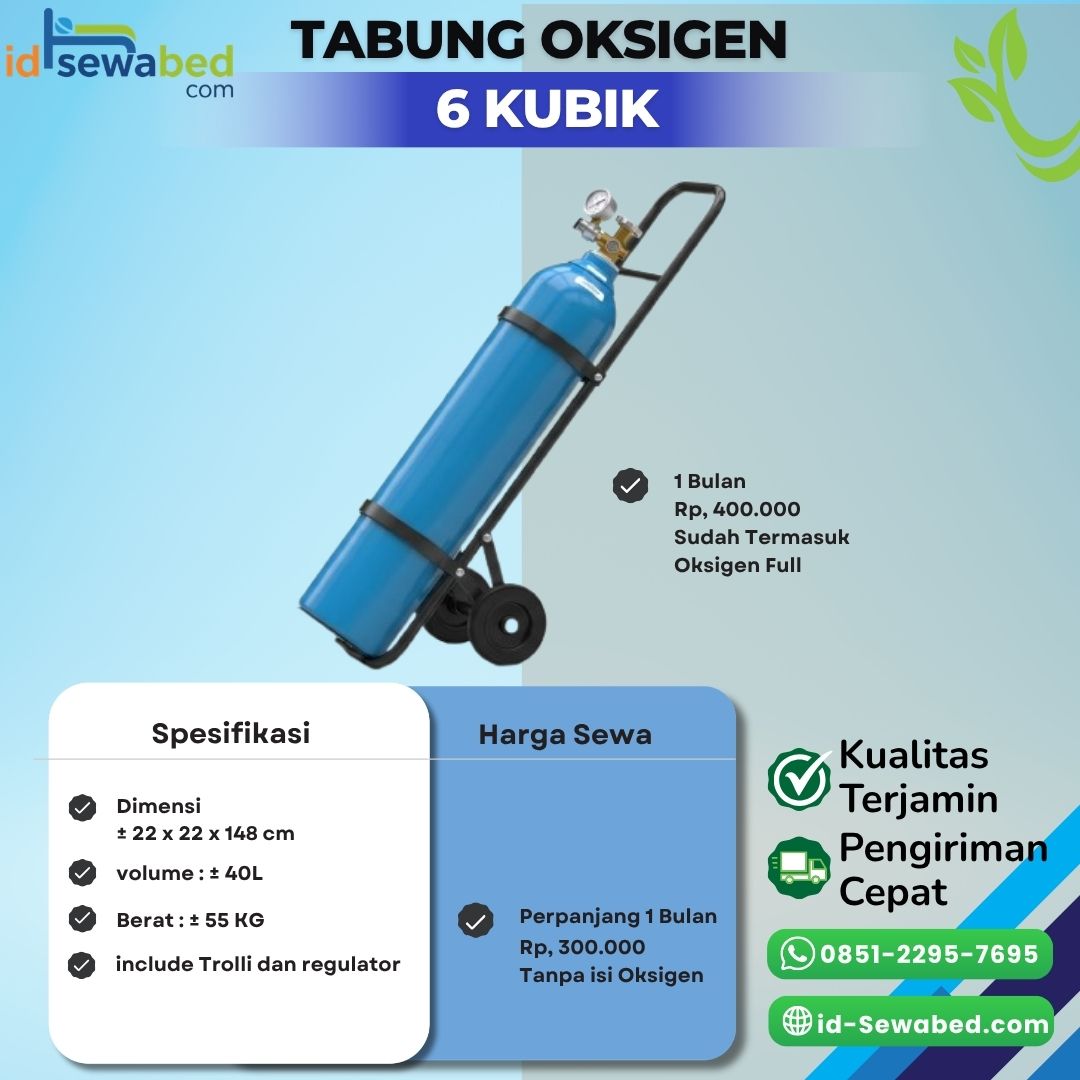 Tabung Oksigen 6 Kubik