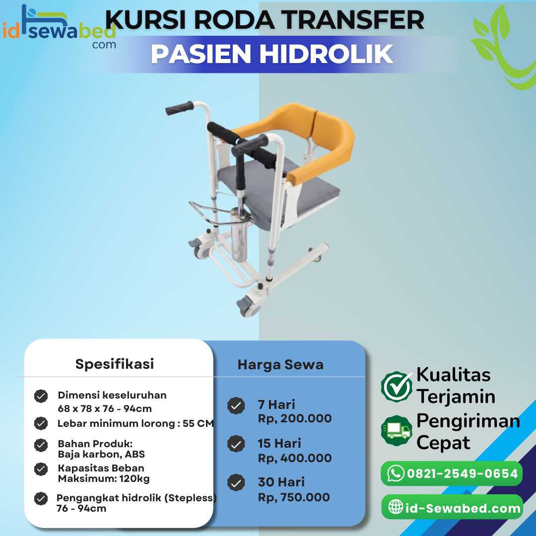 Kursi Roda Transfer Pasien Hidrolik
