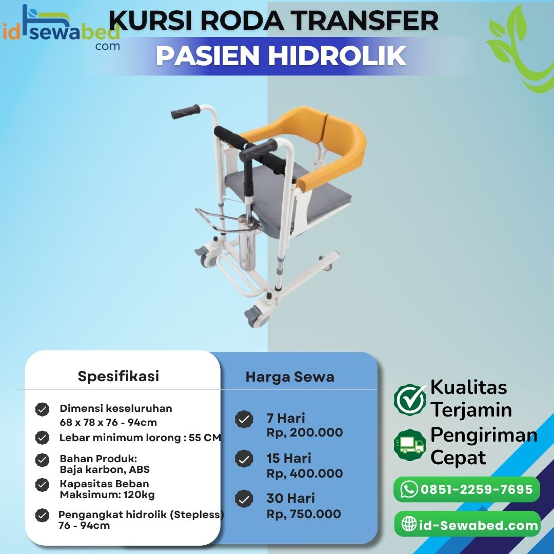 Kursi Roda Transfer Pasien Hidrolik